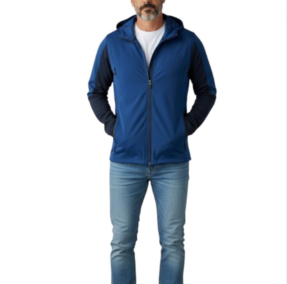 LULULEMON Velocity Hooded Jacket Sz XL Blue Colorblock Everyday Outdoor Travel